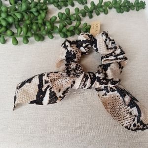 NEW Animal Print Scrunchie with Detachable Scarf
